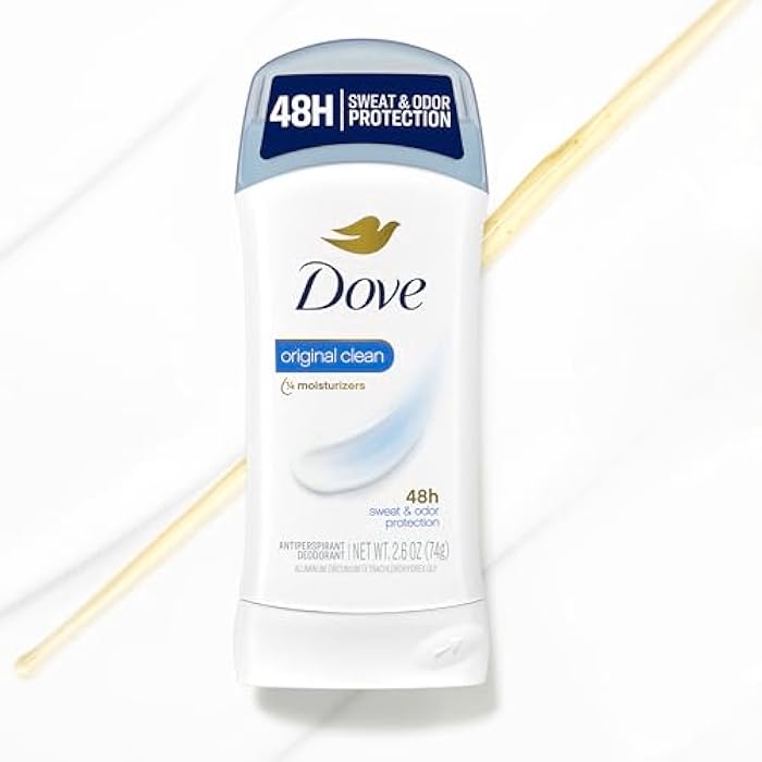 Dove Invisible Solid Antiperspirant Deodorant Stick 2 Count Original Clean, for Women, For All Day Underarm Sweat & Odor Protection 2.6 oz - Image 5
